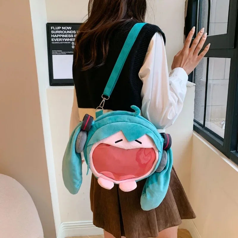 Hatsune Miku Big Mouth Plush Bag