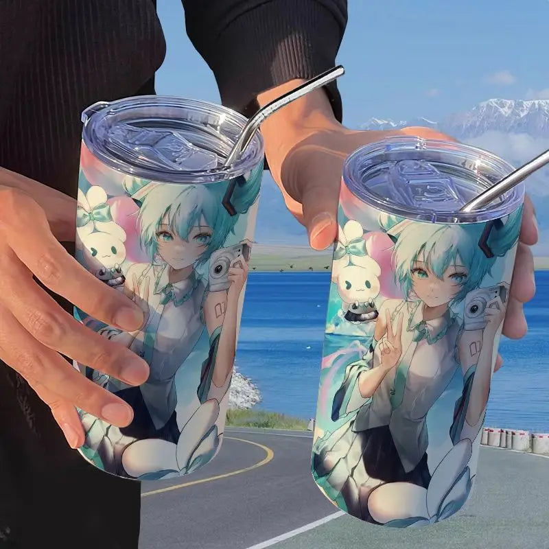 Hatsune Miku Straw Thermos Cup