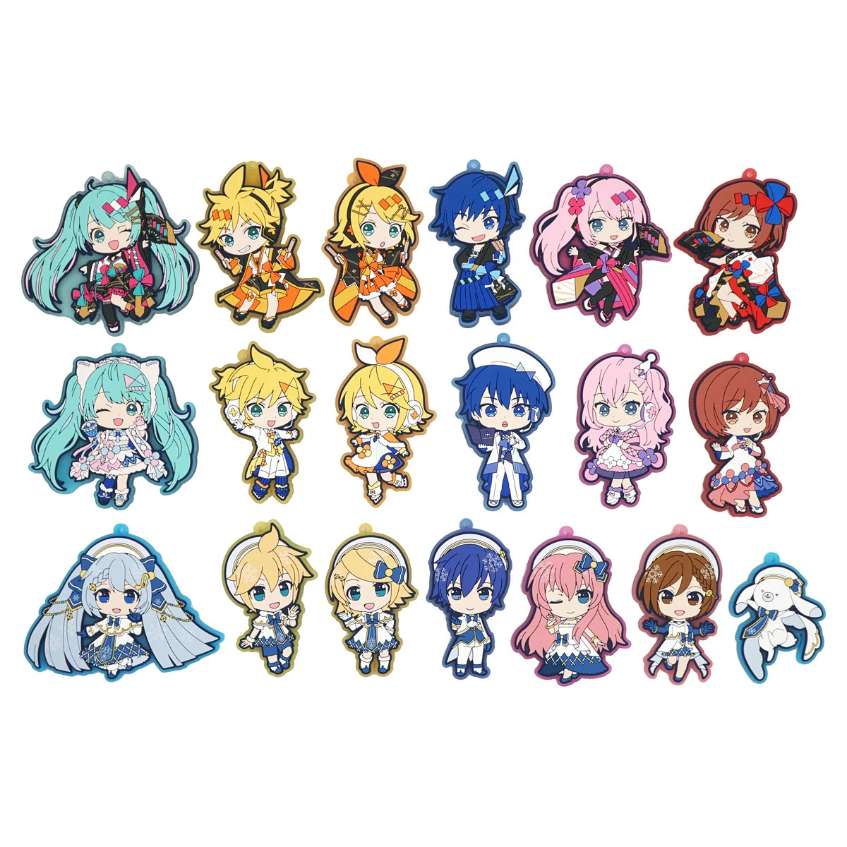 Vocaloid Hatsune Miku Rubber Keychain