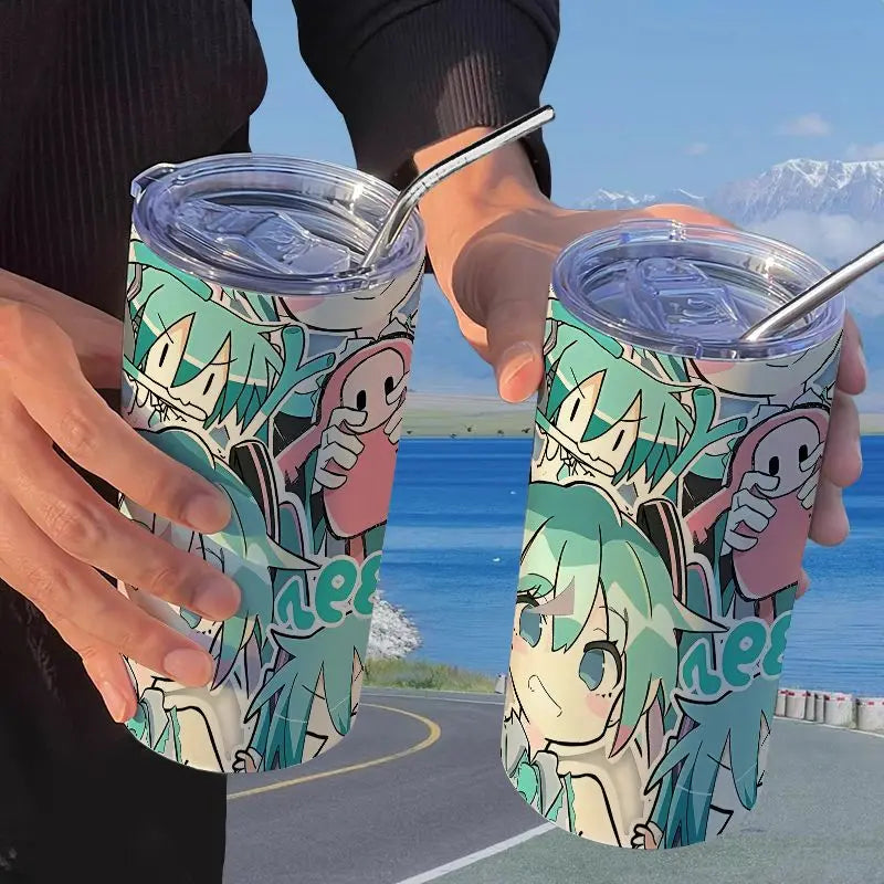 Hatsune Miku Straw Thermos Cup