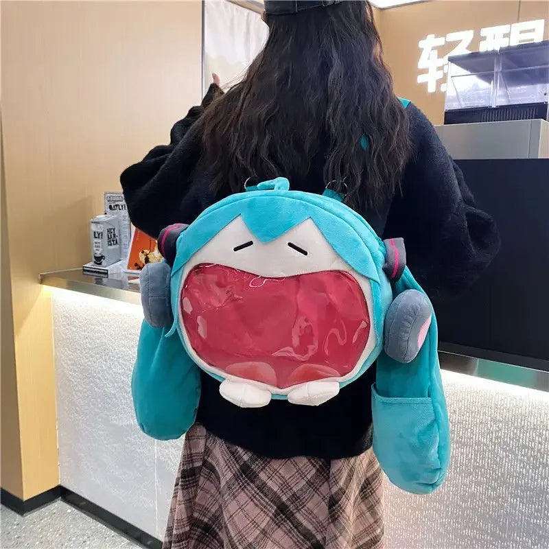 Hatsune Miku Big Mouth Plush Bag