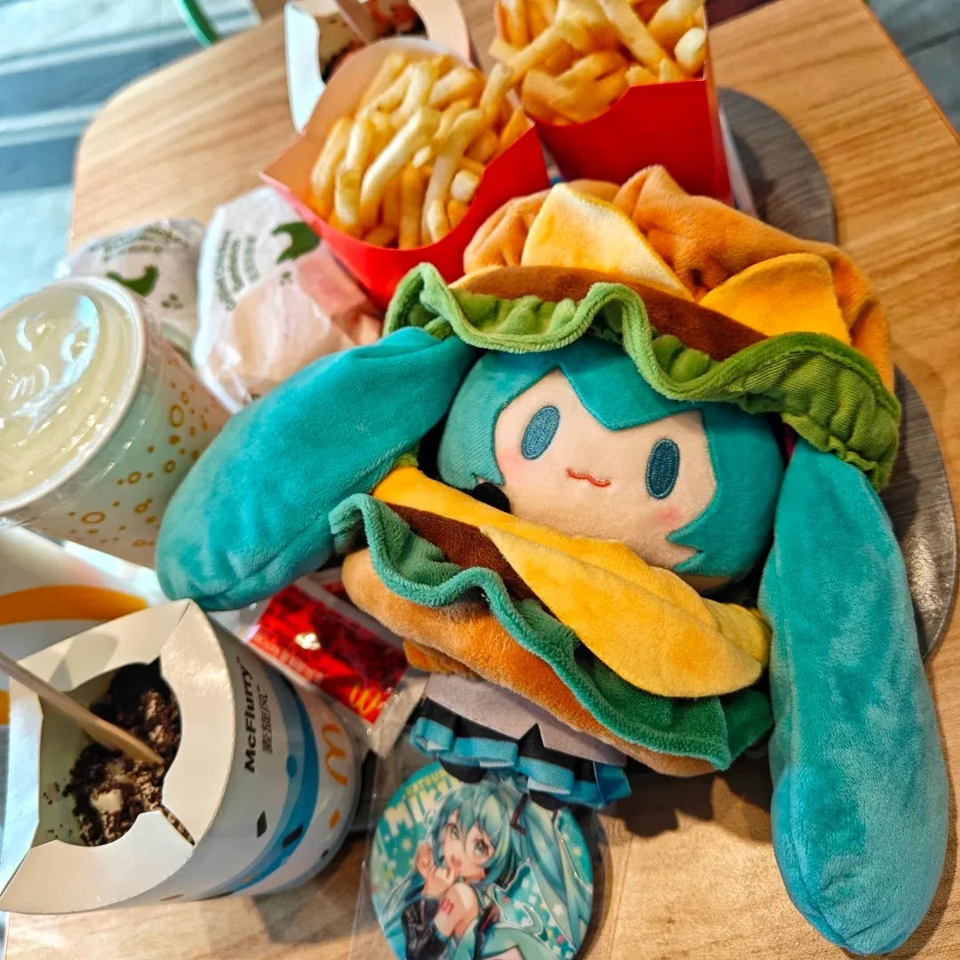 15cm Hatsune Miku Kawaii Burger Plush
