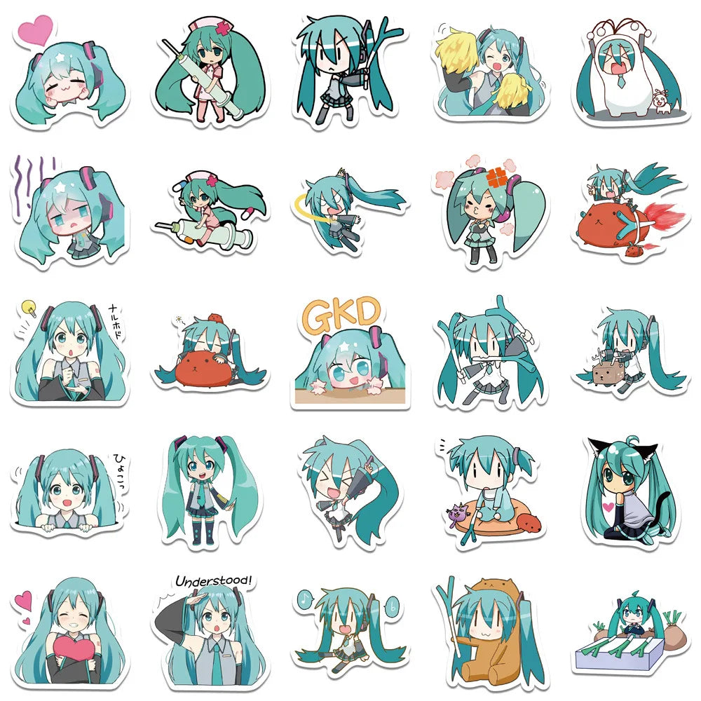65pcs Hatsune Miku Sticker Pack