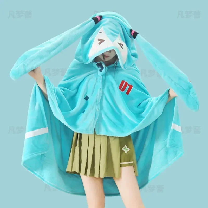 Hatsune Miku Blanket/Hoodie