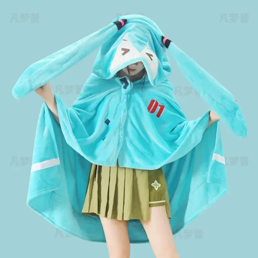 Hatsune Miku Blanket/Hoodie