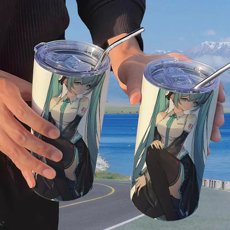 Hatsune Miku Straw Thermos Cup