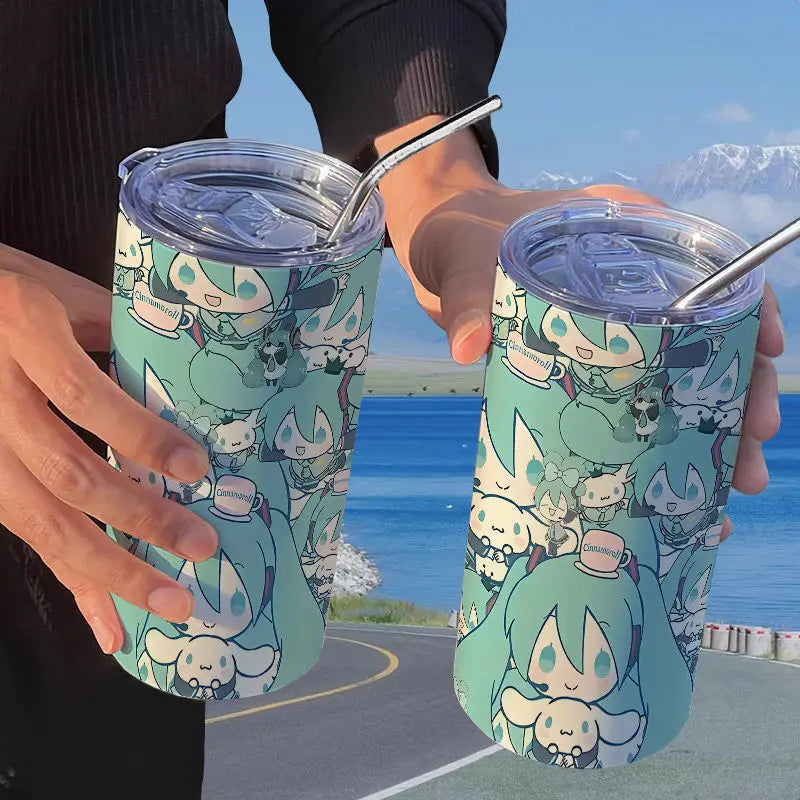 Hatsune Miku Straw Thermos Cup