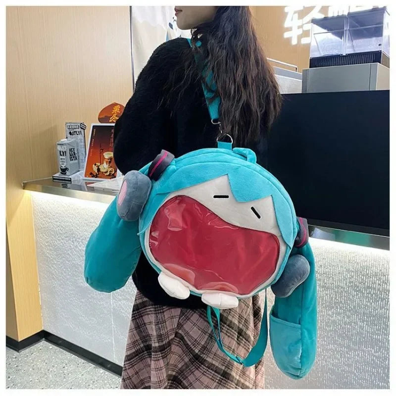 Hatsune Miku Big Mouth Plush Bag