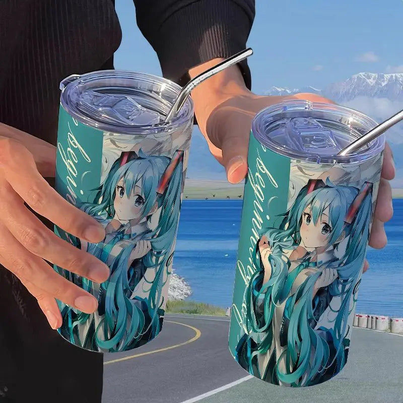 Hatsune Miku Straw Thermos Cup
