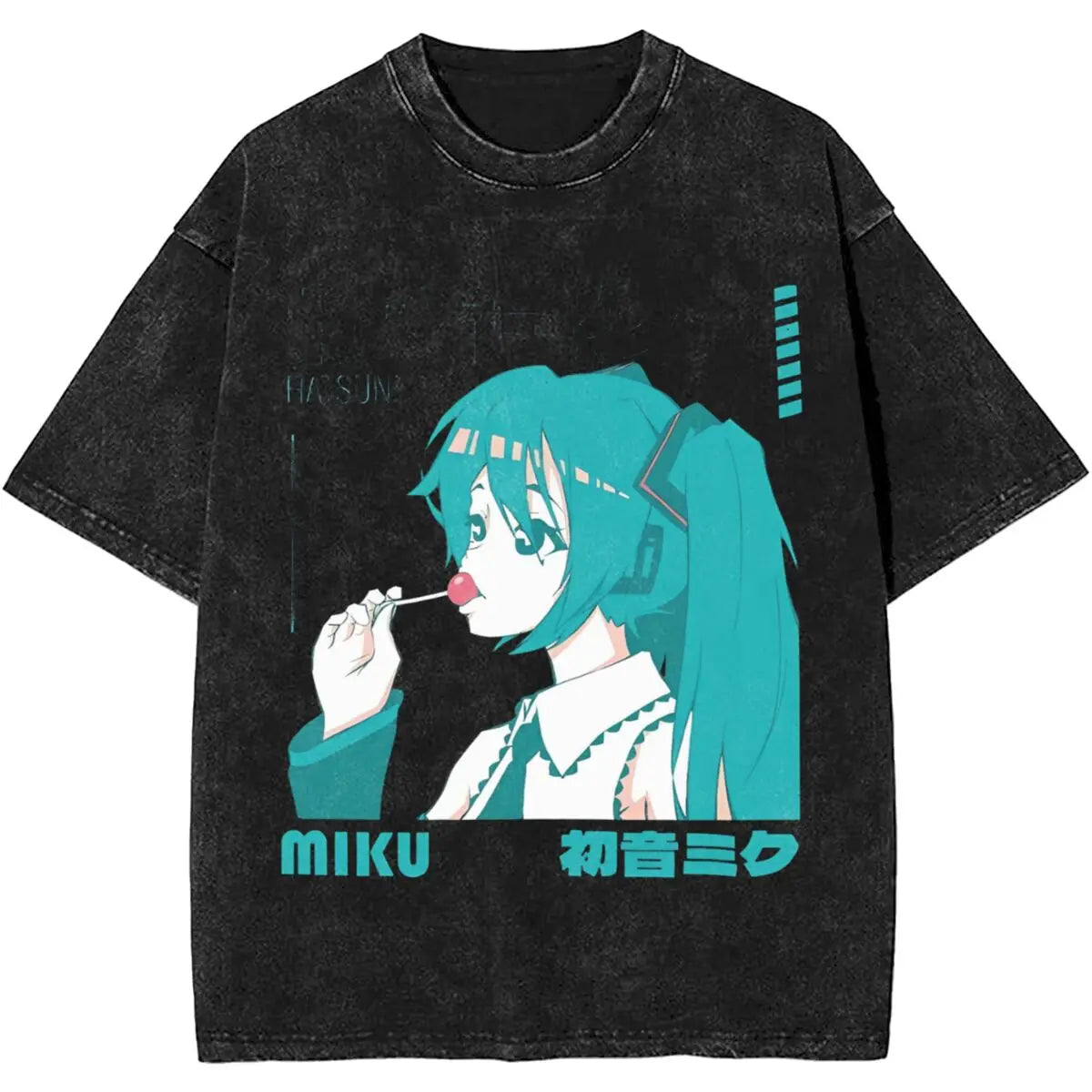 Vocaloid Hatsune Miku Washed T Shirts
