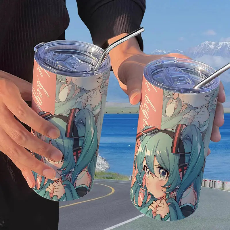Hatsune Miku Straw Thermos Cup