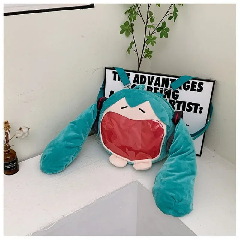 Hatsune Miku Big Mouth Plush Bag