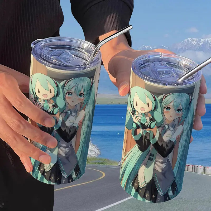 Hatsune Miku Straw Thermos Cup
