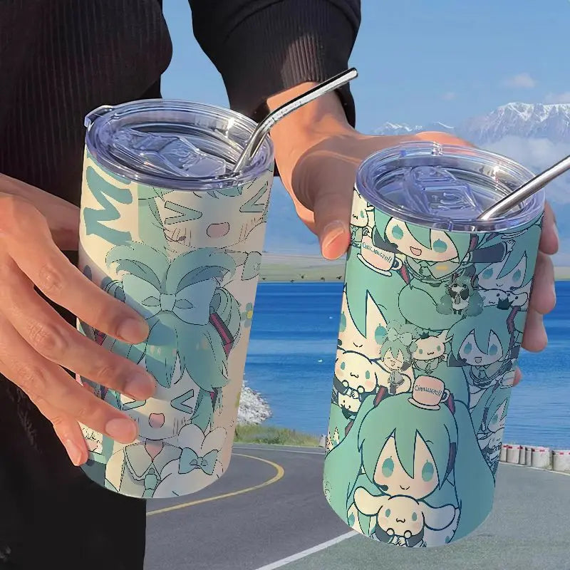 Hatsune Miku Straw Thermos Cup