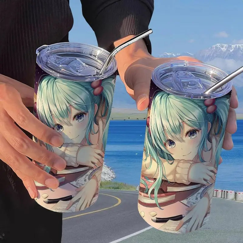 Hatsune Miku Straw Thermos Cup