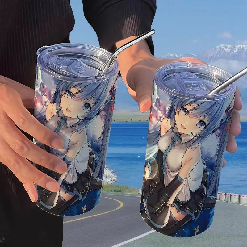 Hatsune Miku Straw Thermos Cup