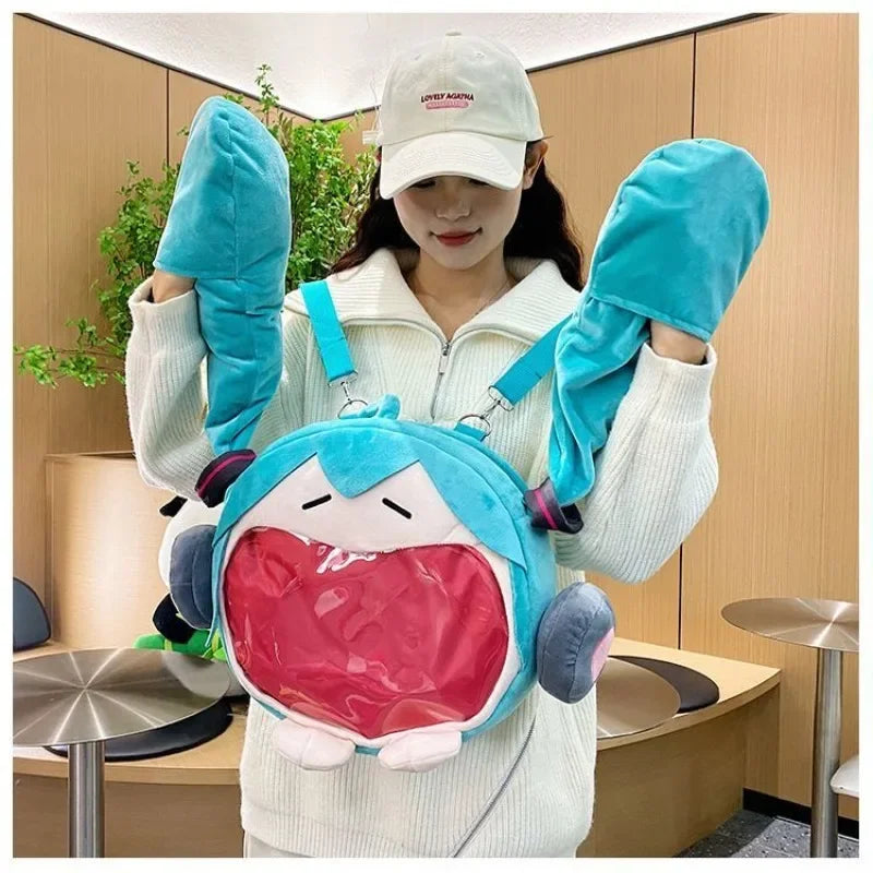 Hatsune Miku Big Mouth Plush Bag
