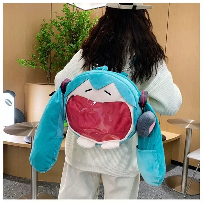 Hatsune Miku Big Mouth Plush Bag
