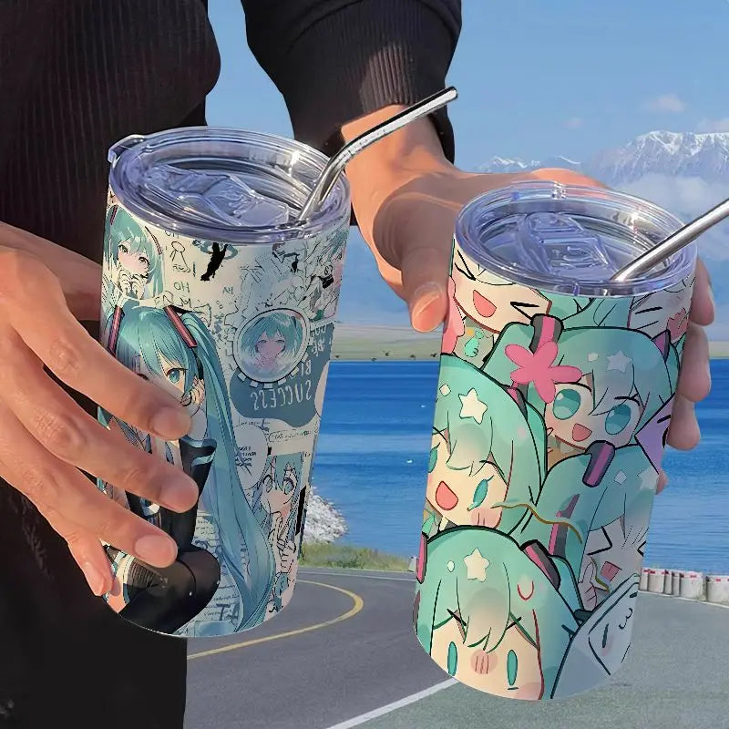 Hatsune Miku Straw Thermos Cup