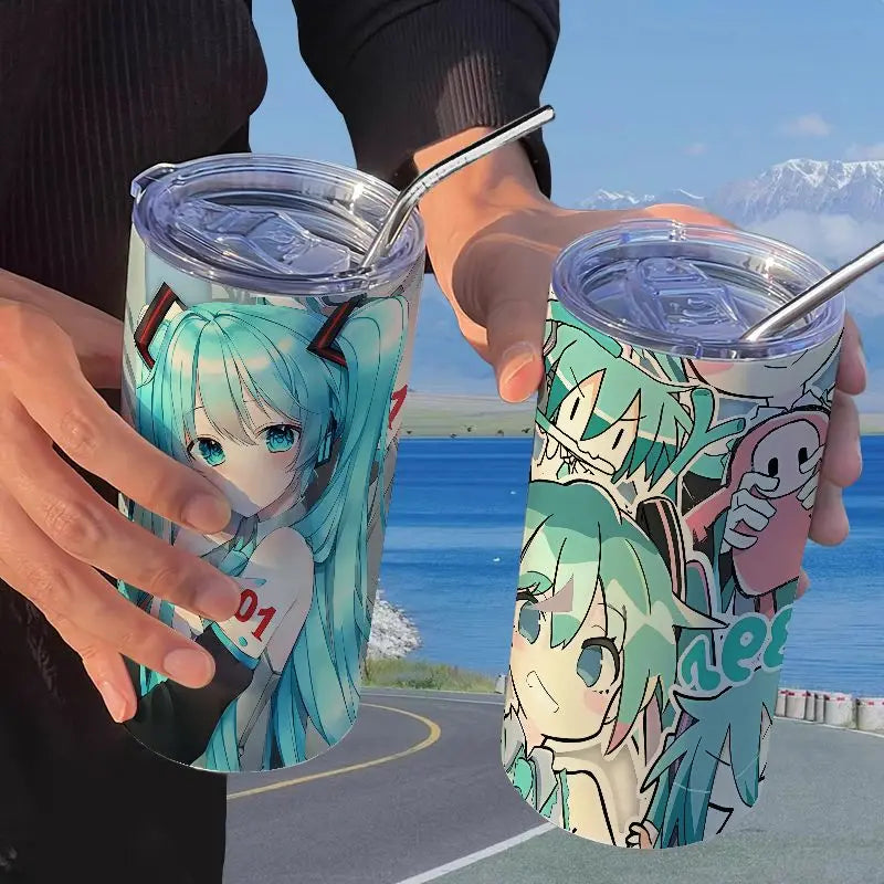 Hatsune Miku Straw Thermos Cup