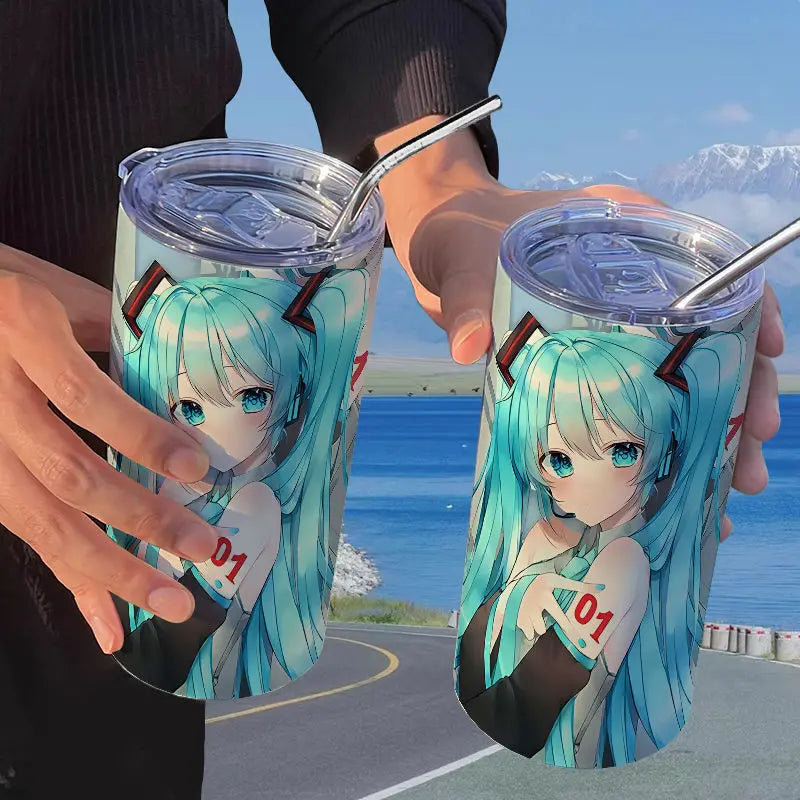 Hatsune Miku Straw Thermos Cup