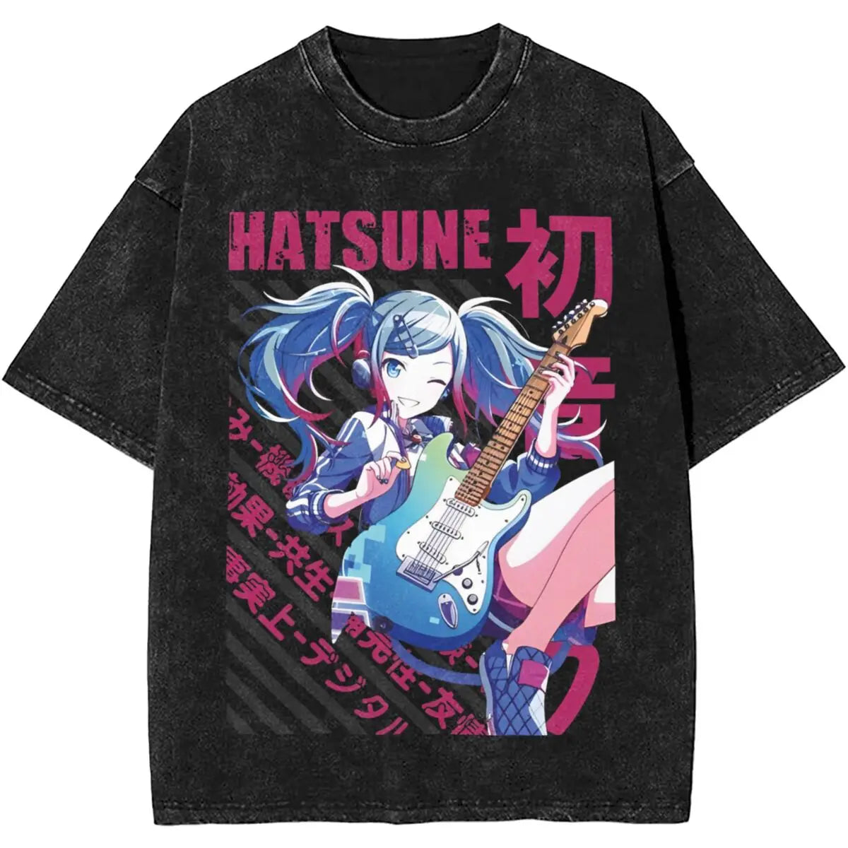 Vocaloid Hatsune Miku Washed T Shirts