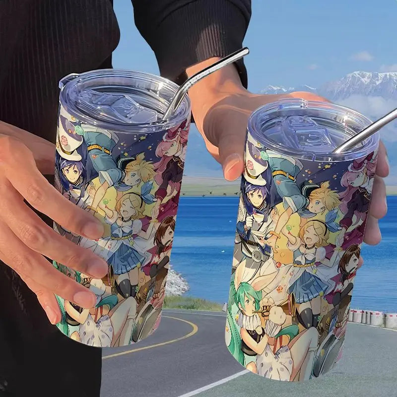 Hatsune Miku Straw Thermos Cup