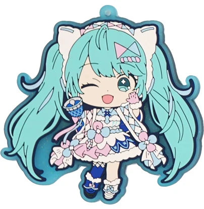Vocaloid Hatsune Miku Rubber Keychain