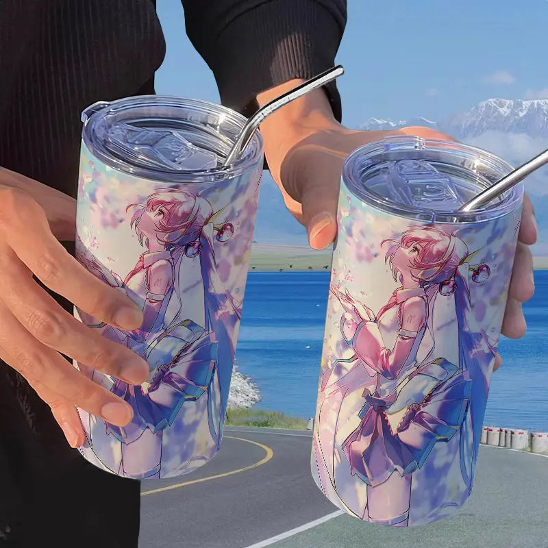 Hatsune Miku Straw Thermos Cup