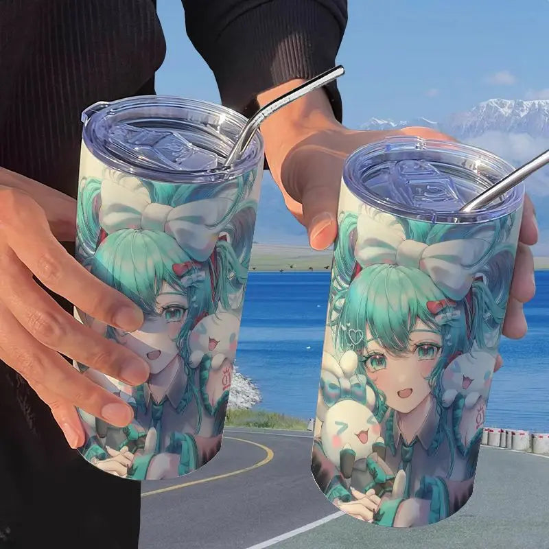 Hatsune Miku Straw Thermos Cup