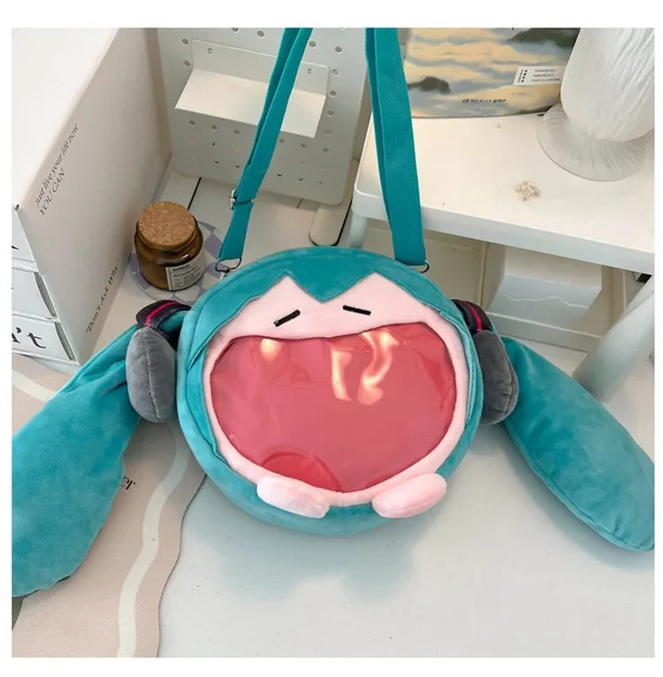 Hatsune Miku Plush Backpack – Cute Kawaii Shoulder Bag