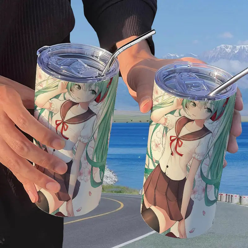 Hatsune Miku Straw Thermos Cup