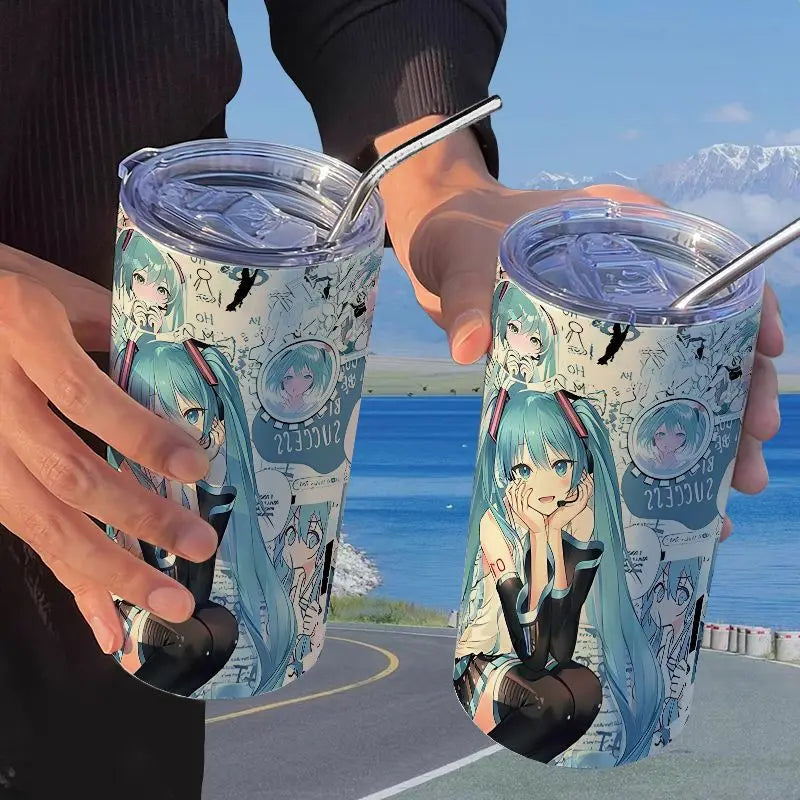 Hatsune Miku Straw Thermos Cup