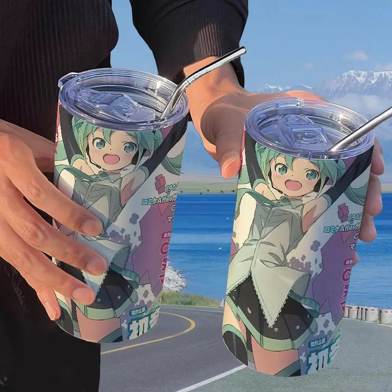 Hatsune Miku Straw Thermos Cup