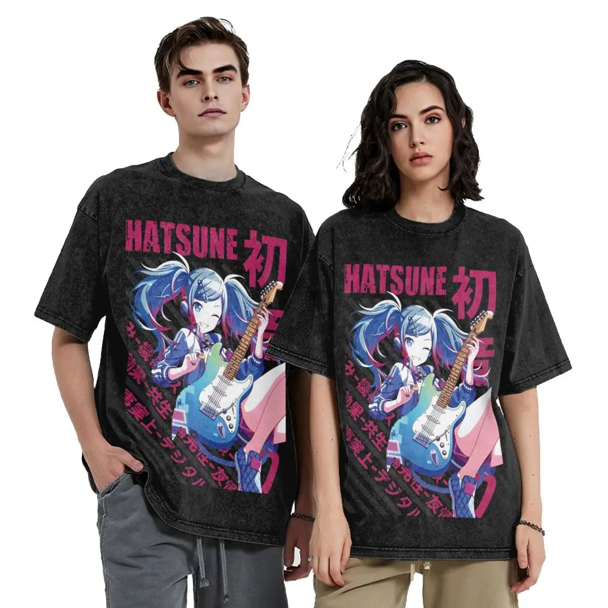 Vocaloid Hatsune Miku Washed T Shirts