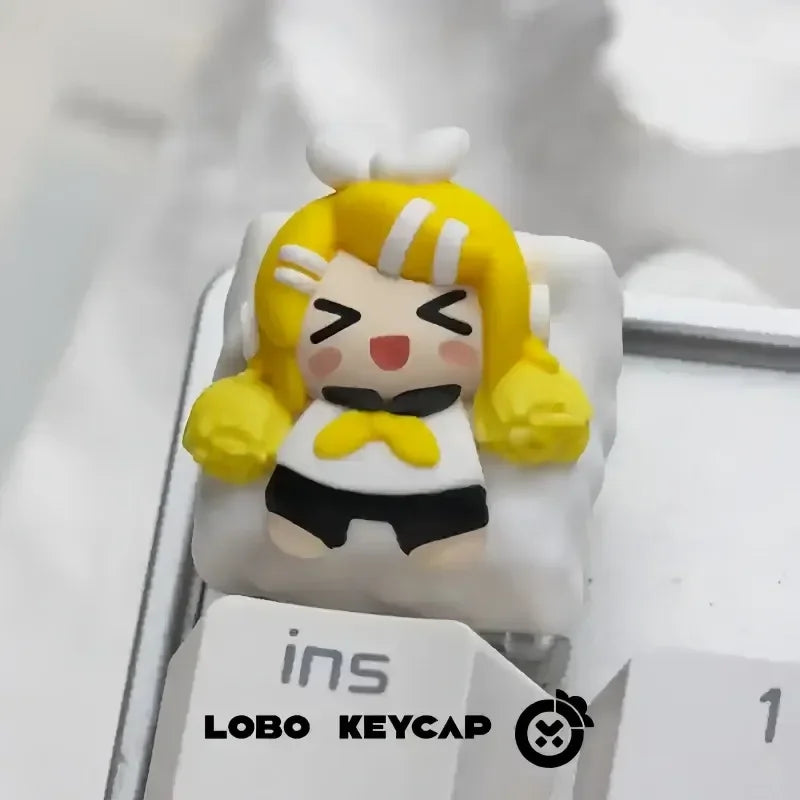 Vocaloid Keyboard Keycap Resin Art