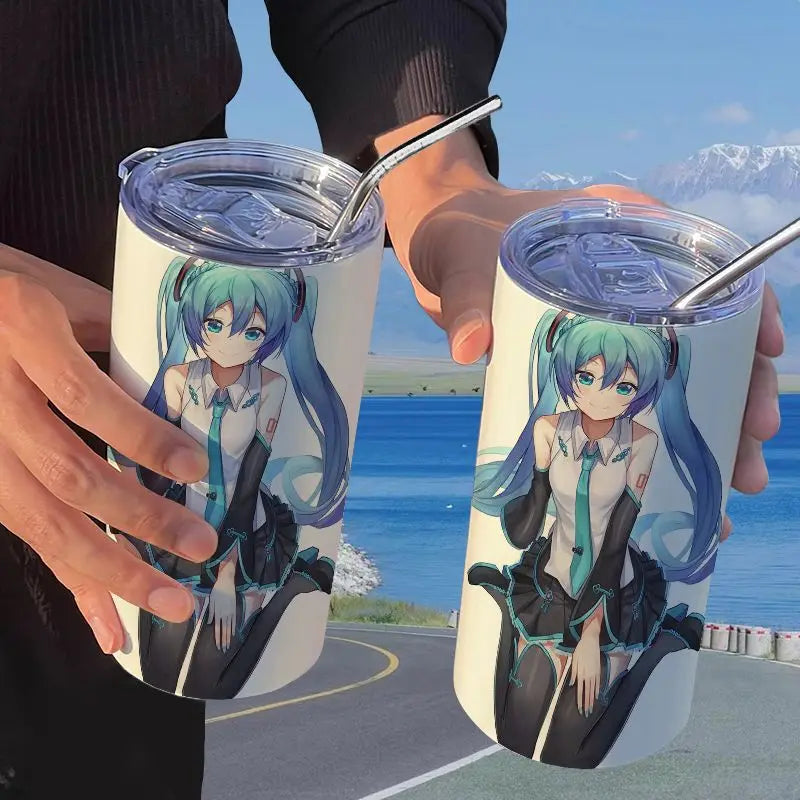 Hatsune Miku Straw Thermos Cup