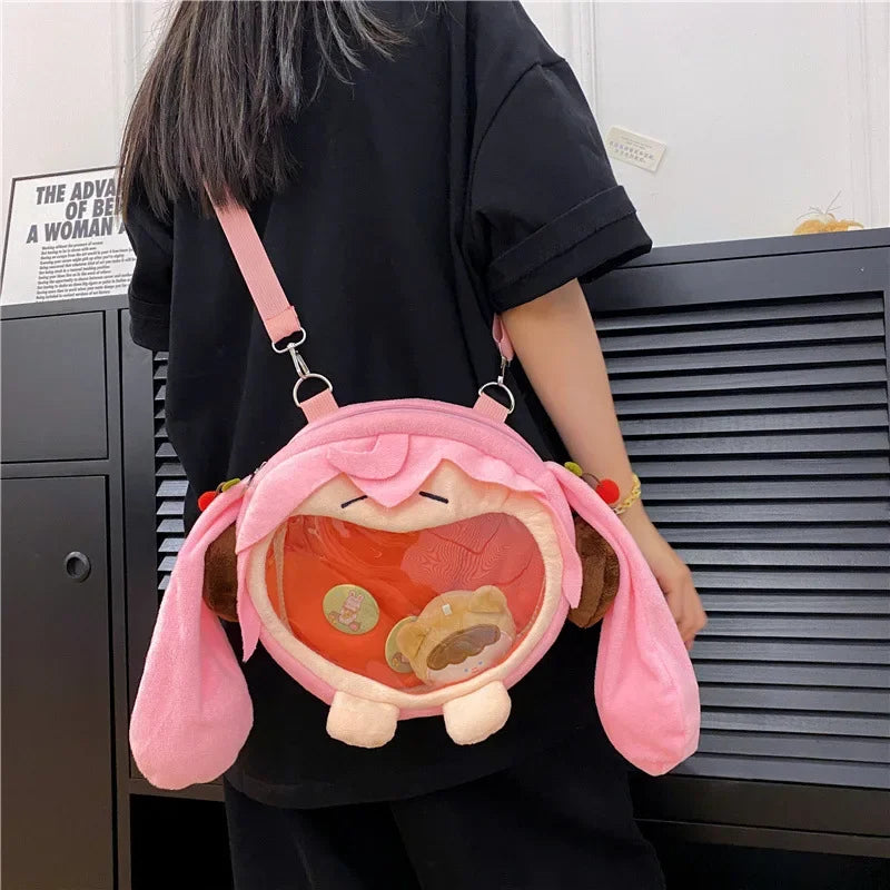 Hatsune Miku Plush Backpack – Cute Kawaii Shoulder Bag
