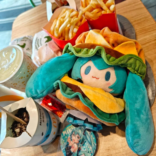 15cm Hatsune Miku Kawaii Burger Plush