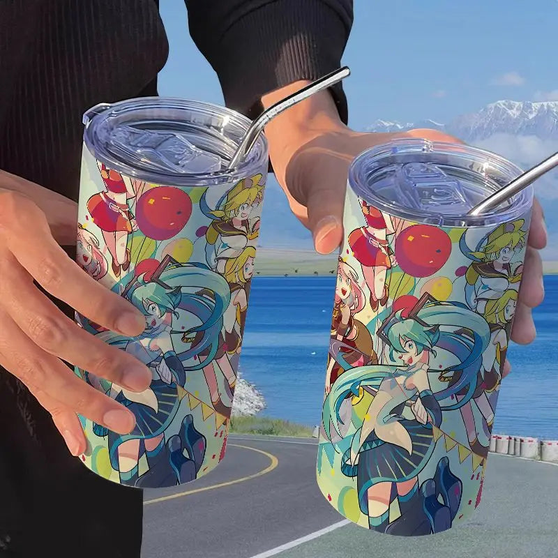 Hatsune Miku Straw Thermos Cup