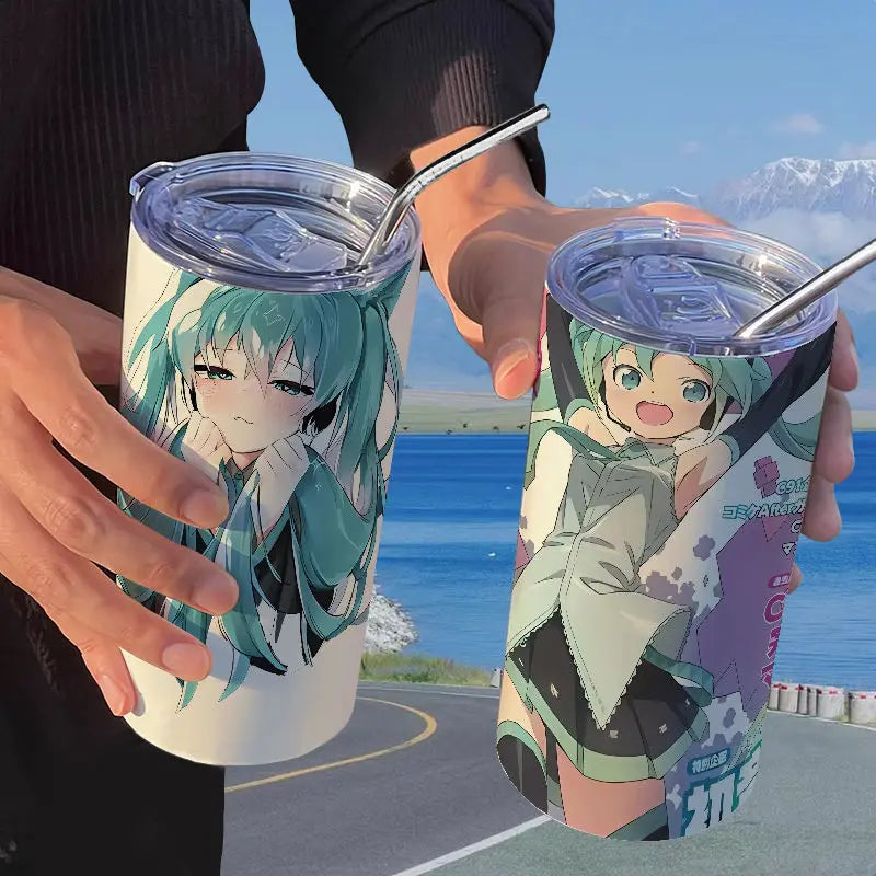 Hatsune Miku Straw Thermos Cup