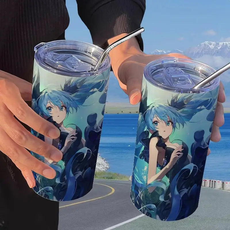 Hatsune Miku Straw Thermos Cup