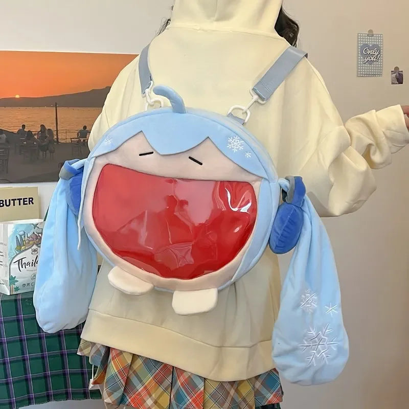 Hatsune Miku Plush Backpack – Cute Kawaii Shoulder Bag