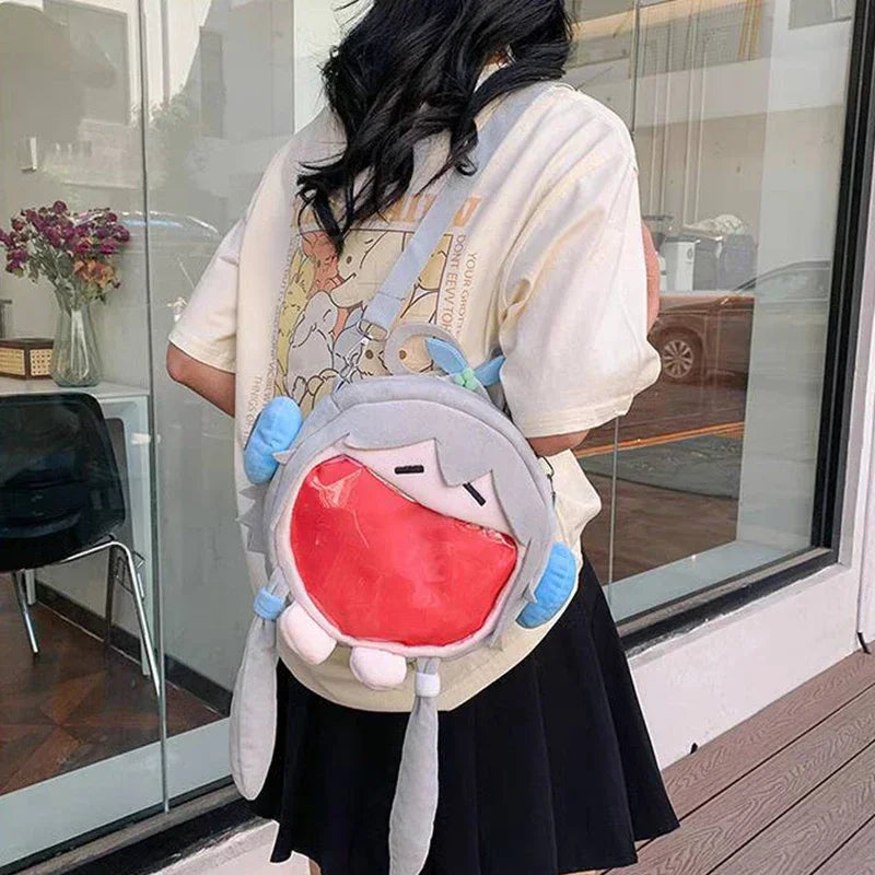 Hatsune Miku Plush Backpack – Cute Kawaii Shoulder Bag